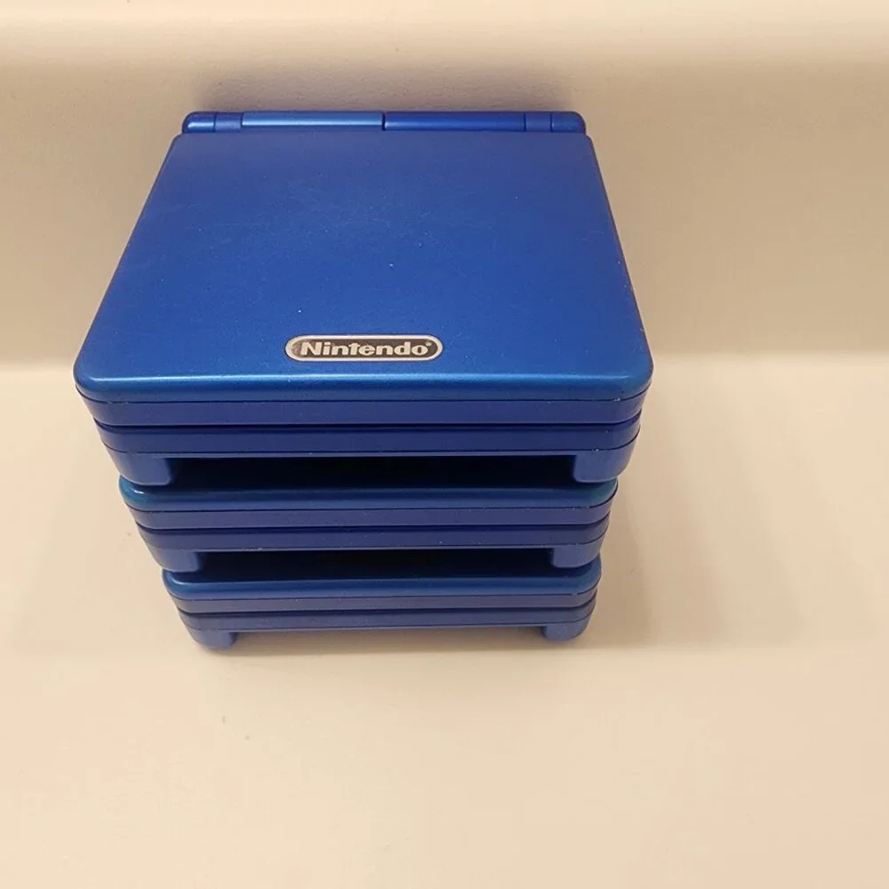 1X Rare Nintendo Blue Gameboy Advance SP 100% GENUINE Rockman (Japanese Megaman)